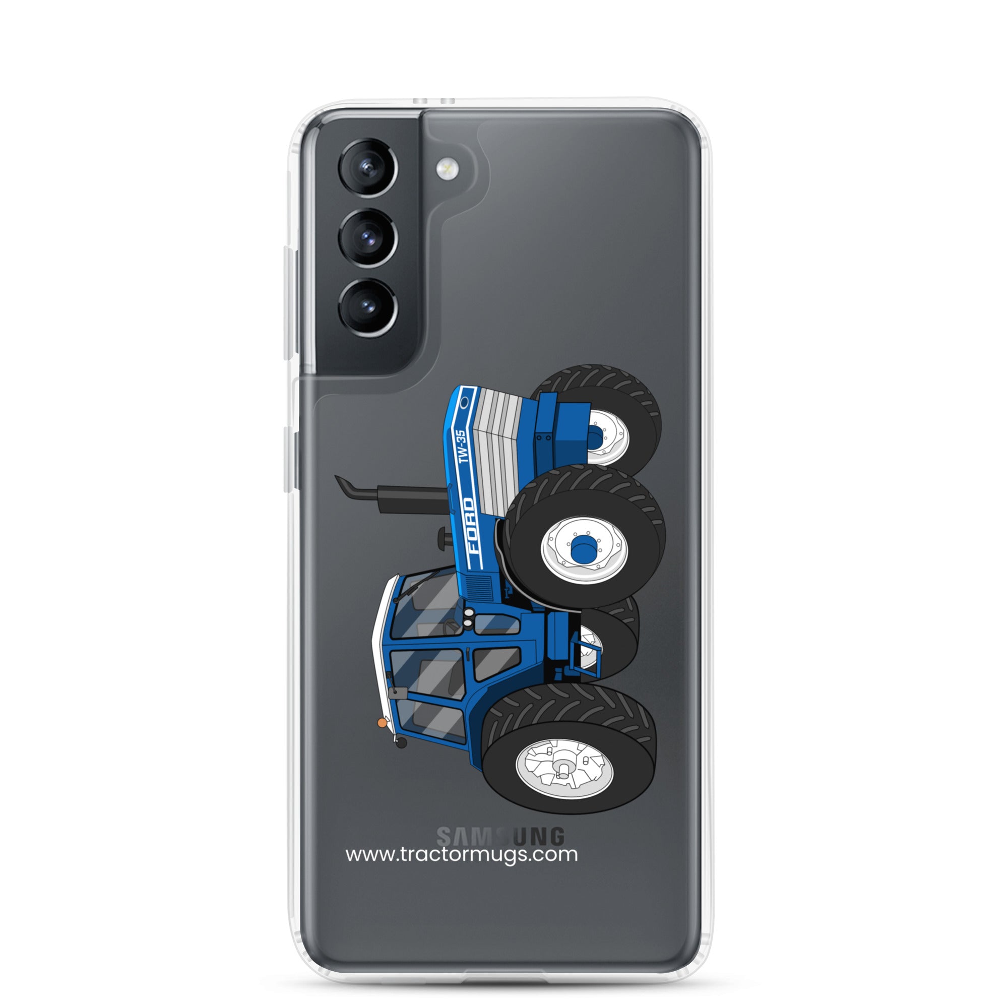 The Tractor Mugs Store Samsung Galaxy S21 Ford TW 35  |  Clear Case for Samsung® Quality Farmers Merch