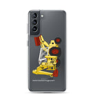 The Tractor Mugs Store Samsung Galaxy S21 JCB 3C II Backhoe | Clear Case for Samsung® Quality Farmers Merch