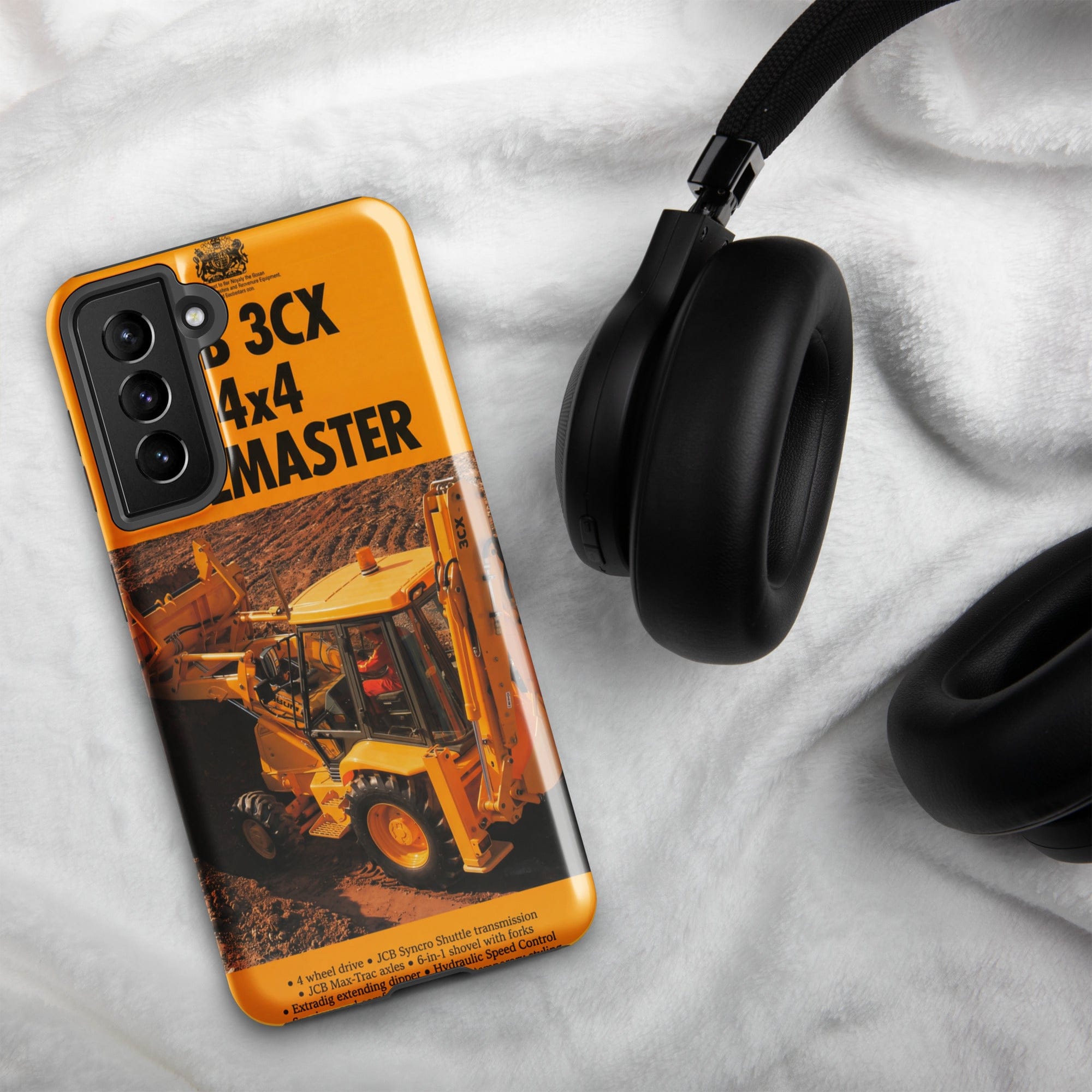 The Tractor Mugs Store Samsung Galaxy S21 JCB 3CX Sitemaster Brochure | Tough case for Samsung® Quality Farmers Merch