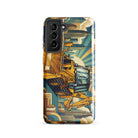 The Tractor Mugs Store Samsung Galaxy S21 JCB 3CX TURBO | Art Deco Tough case for Samsung® Quality Farmers Merch