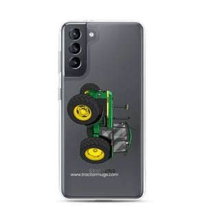 The Tractor Mugs Store Samsung Galaxy S21 John Deere 3650 | Clear Case for Samsung® Quality Farmers Merch