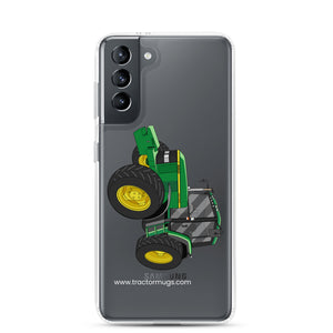 The Tractor Mugs Store Samsung Galaxy S21 John Deere 6900  | Clear Case for Samsung® Quality Farmers Merch
