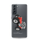 The Tractor Mugs Store Samsung Galaxy S21 Massey Ferguson 3085 | Clear Case for Samsung® Quality Farmers Merch