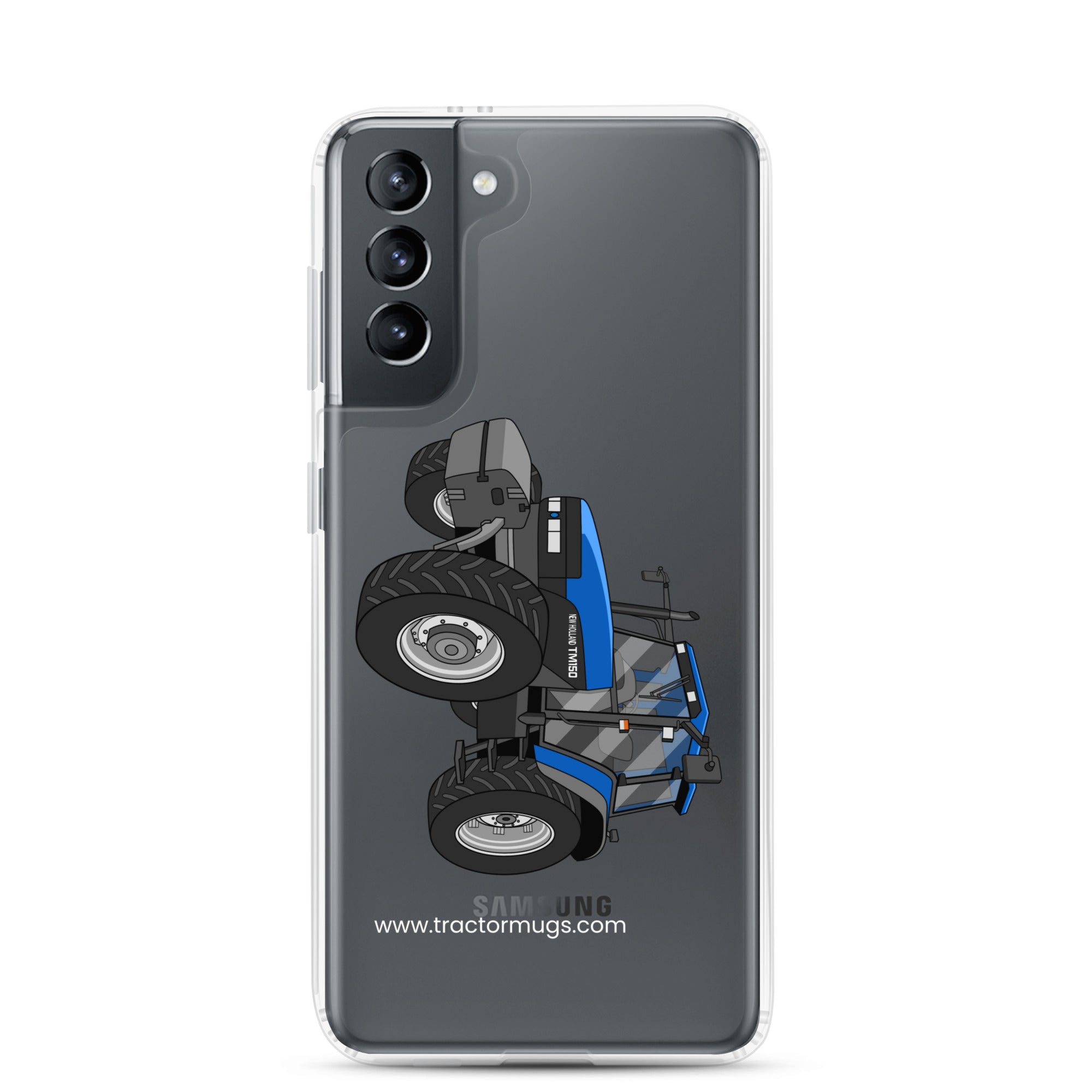 The Tractor Mugs Store Samsung Galaxy S21 New Holland TM 150 Super Steer | Clear Case for Samsung® Quality Farmers Merch