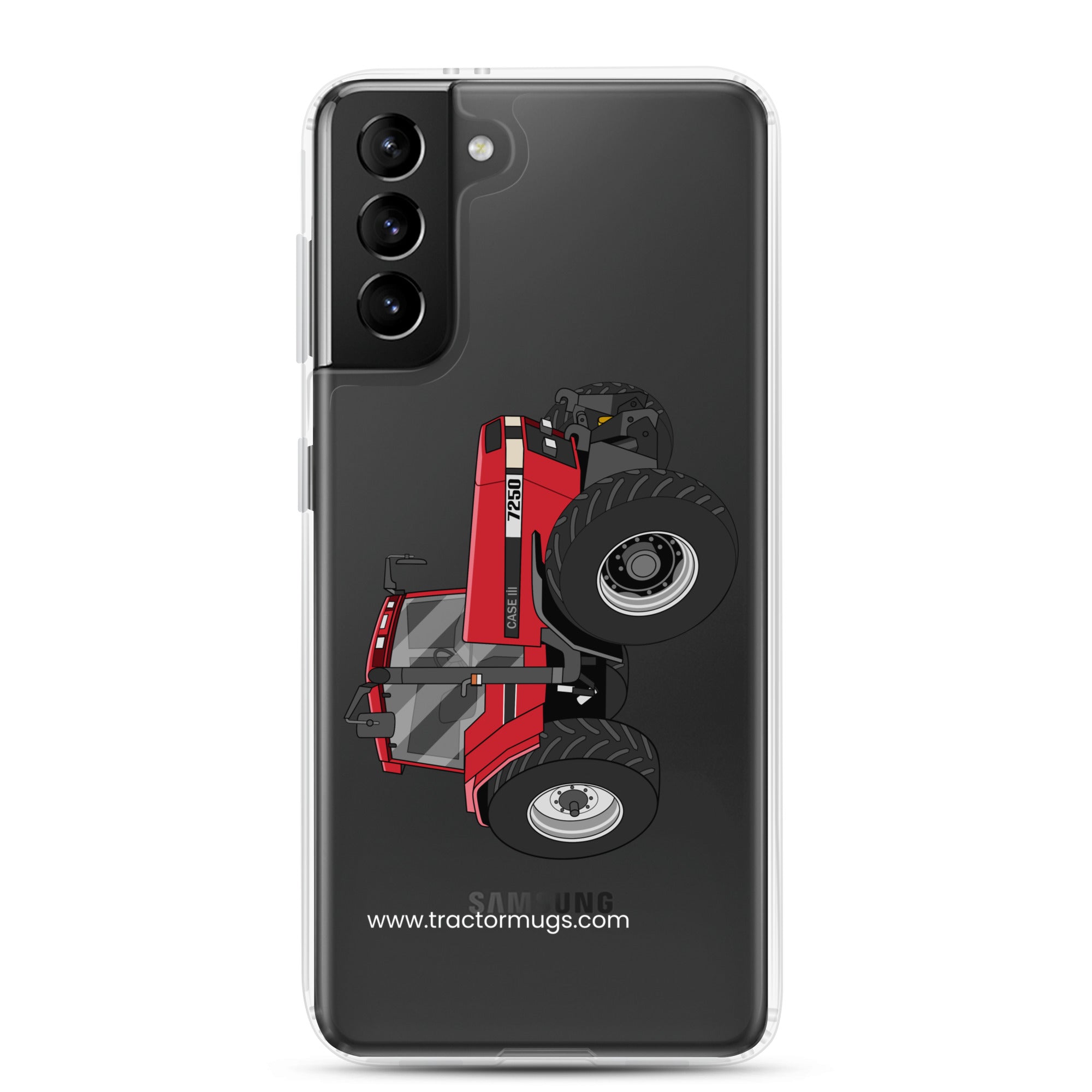 The Tractor Mugs Store Samsung Galaxy S21 Plus Case IH 7250 | Clear Case for Samsung® Quality Farmers Merch