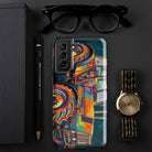 The Tractor Mugs Store Samsung Galaxy S21 Plus Deutz Fahr DX 140 | Splash Art Tough case for Samsung® Quality Farmers Merch