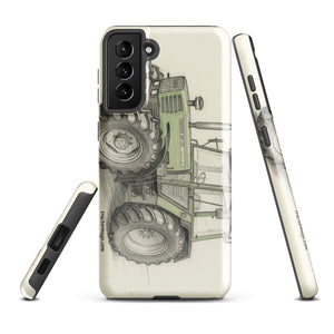 The Tractor Mugs Store Samsung Galaxy S21 Plus Fendt 308 LSA 4WD Pencil Sketch | Tough case for Samsung® Quality Farmers Merch