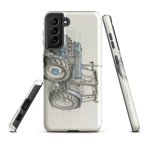 The Tractor Mugs Store Samsung Galaxy S21 Plus Ford 8340 Pencil Sketch | Tough case for Samsung® Quality Farmers Merch