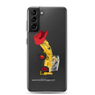 The Tractor Mugs Store Samsung Galaxy S21 Plus JCB 4D Backhoe | Clear Case for Samsung® Quality Farmers Merch