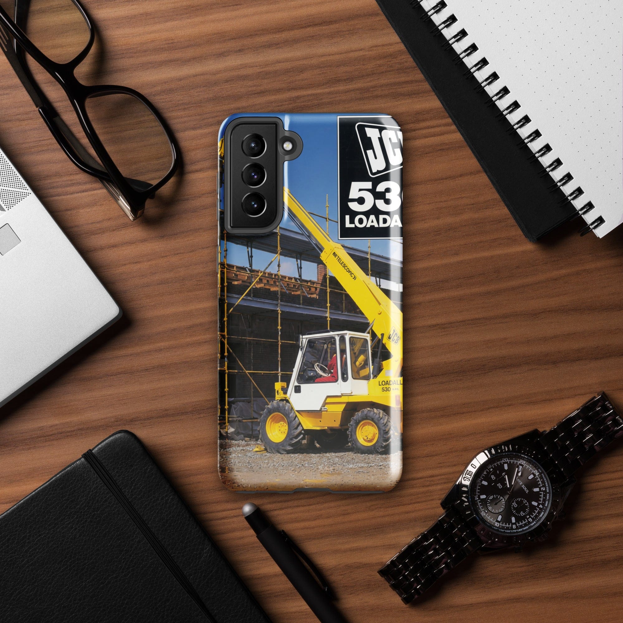 The Tractor Mugs Store Samsung Galaxy S21 Plus JCB Loadall 530 Brochure | Tough case for Samsung® Quality Farmers Merch