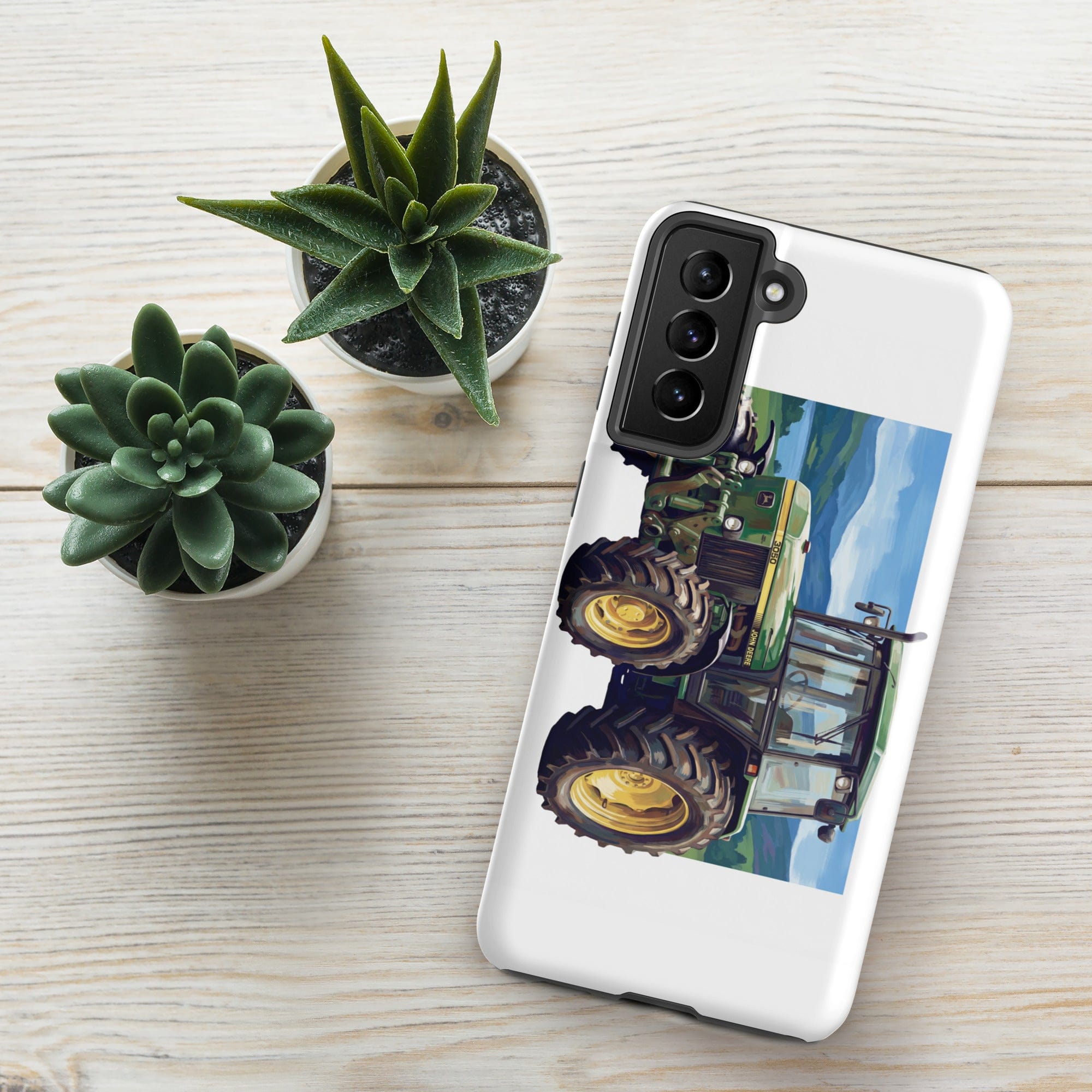 The Tractor Mugs Store Samsung Galaxy S21 Plus John Deere 3050 | Splash Art Tough case for Samsung® Quality Farmers Merch