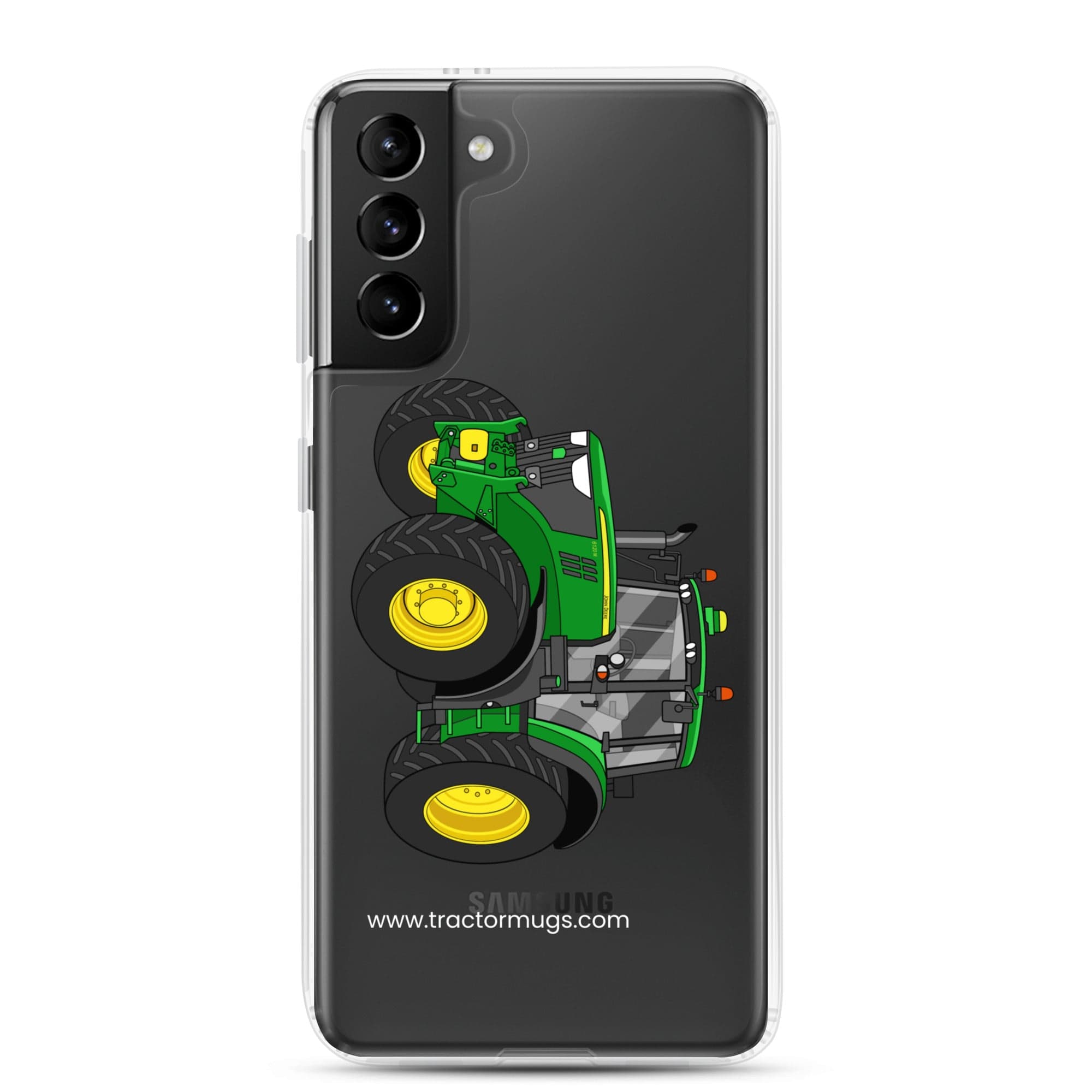 The Tractor Mugs Store Samsung Galaxy S21 Plus John Deere 6120 M | Clear Case for Samsung® Quality Farmers Merch