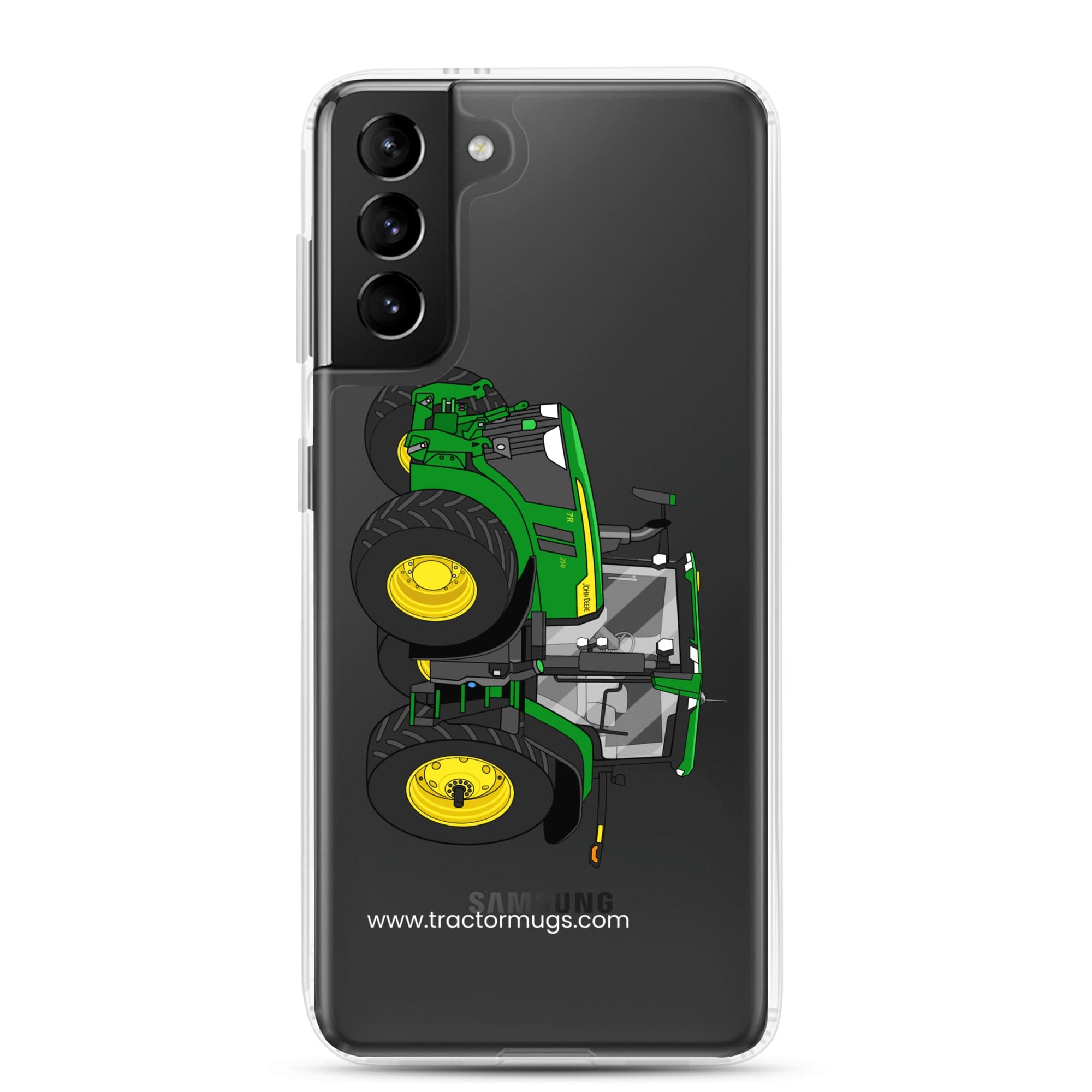 The Tractor Mugs Store Samsung Galaxy S21 Plus John Deere 7R 350 Auto Power | Clear Case for Samsung® Quality Farmers Merch
