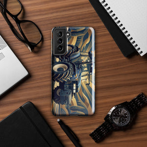 The Tractor Mugs Store Samsung Galaxy S21 Plus New Holland TM 155  | Art Deco Tough case for Samsung® Quality Farmers Merch