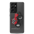 The Tractor Mugs Store Samsung Galaxy S21 Ultra Case IH 7250 | Clear Case for Samsung® Quality Farmers Merch