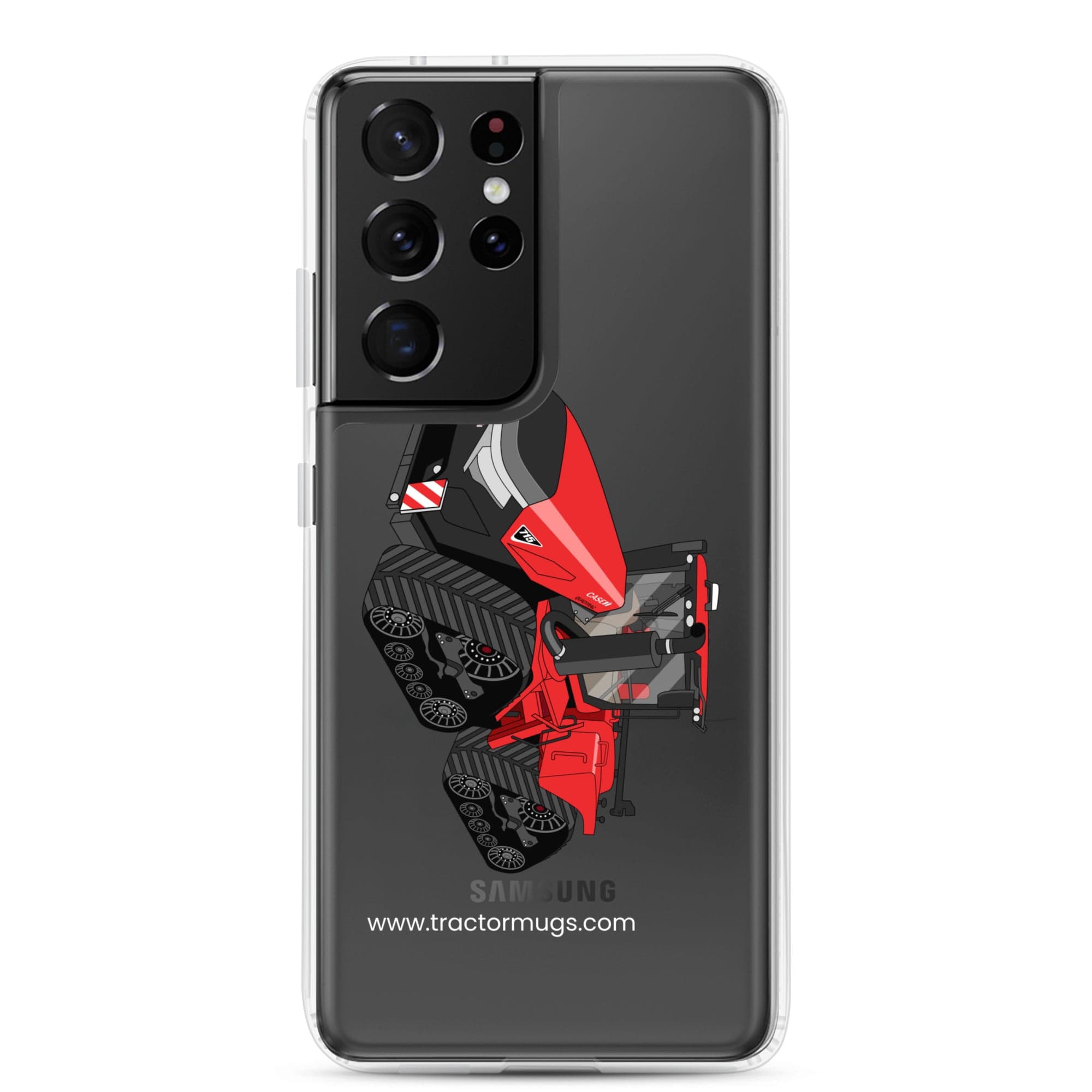 The Tractor Mugs Store Samsung Galaxy S21 Ultra Case IH Quadtrac 715 | Clear Case for Samsung® Quality Farmers Merch