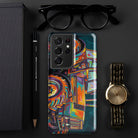 The Tractor Mugs Store Samsung Galaxy S21 Ultra Deutz Fahr DX 140 | Splash Art Tough case for Samsung® Quality Farmers Merch