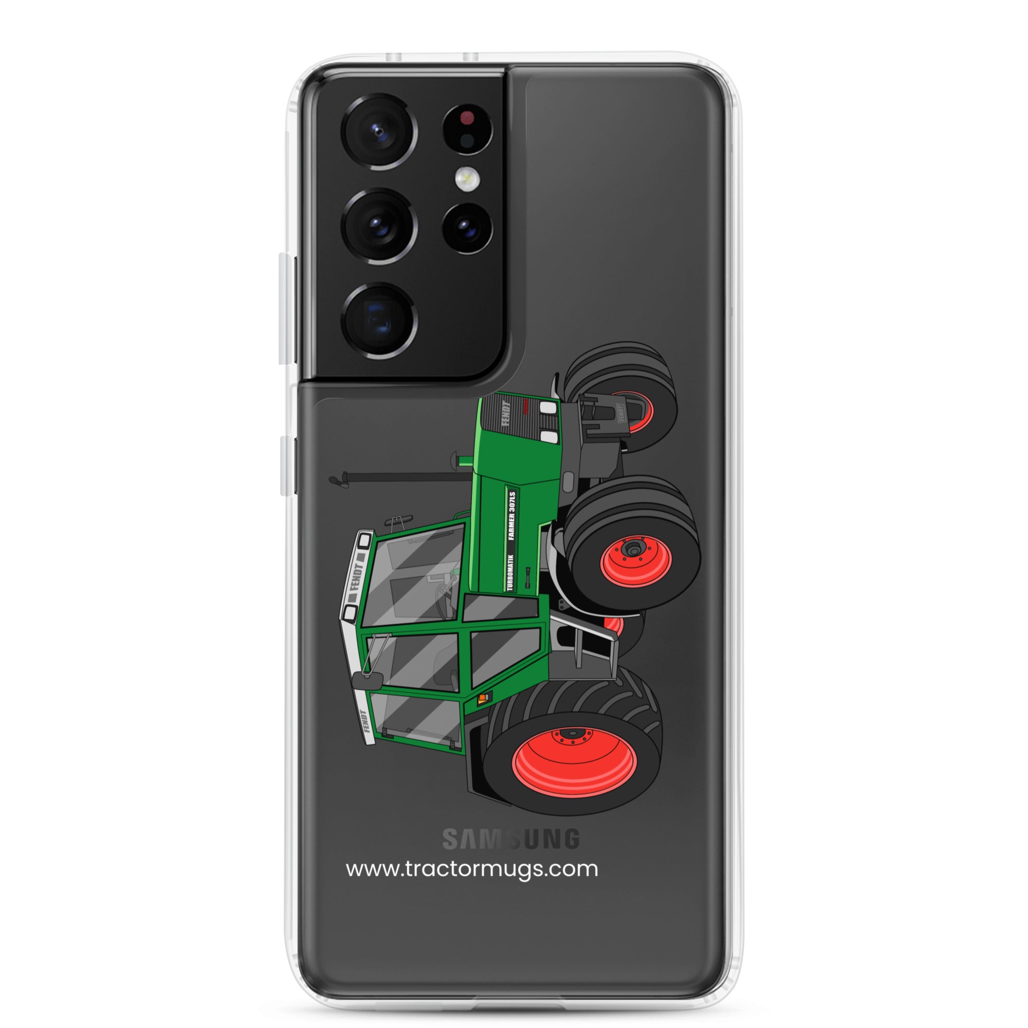 The Tractor Mugs Store Samsung Galaxy S21 Ultra Fendt Farmer TURBOMATIK 307 LSA  |  Clear Case for Samsung® Quality Farmers Merch