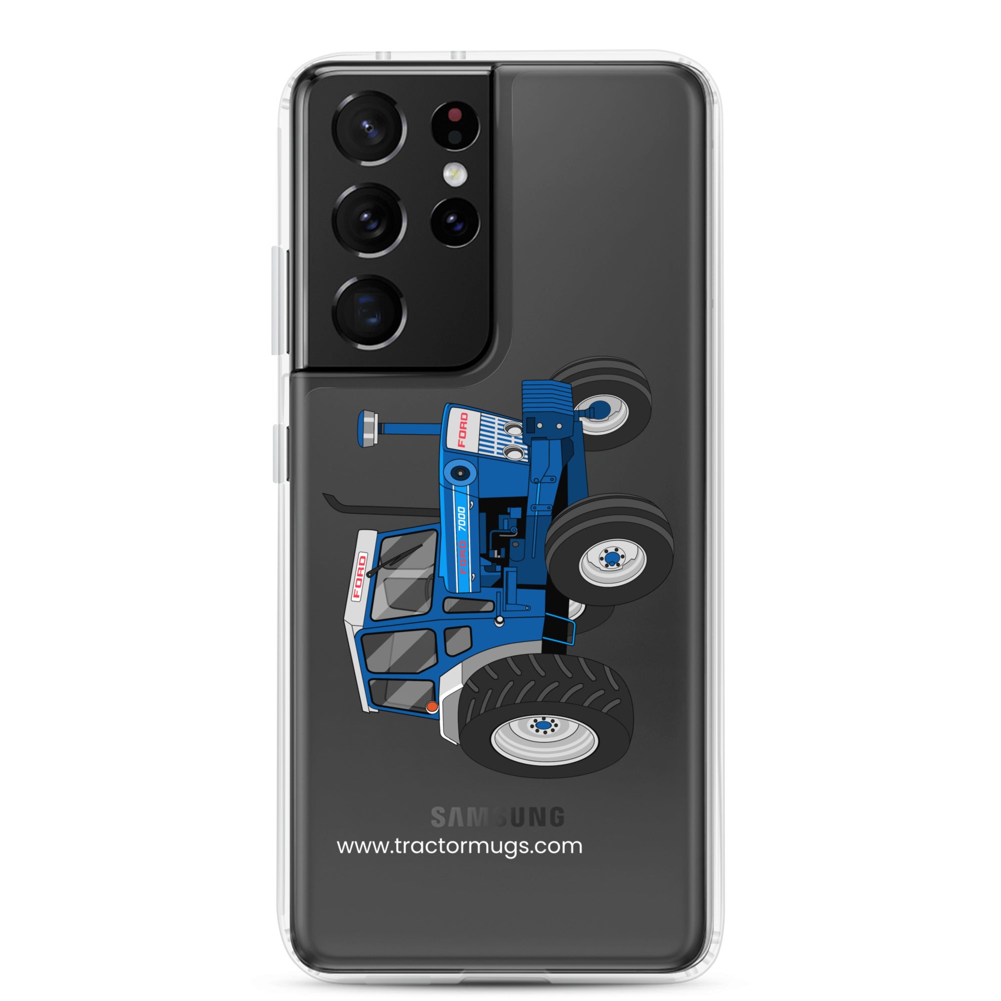 The Tractor Mugs Store Samsung Galaxy S21 Ultra Ford 7000 | Clear Case for Samsung® Quality Farmers Merch