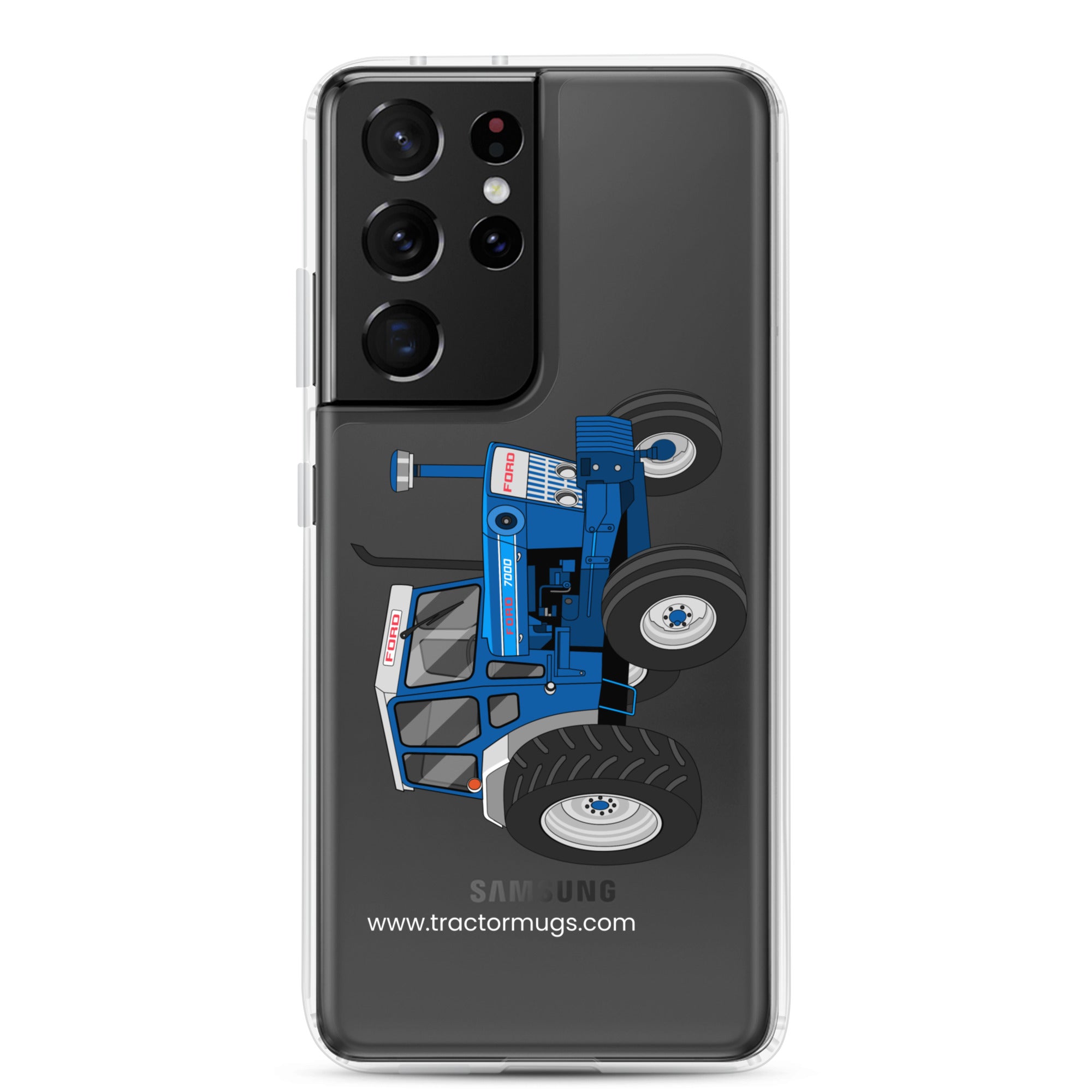 The Tractor Mugs Store Samsung Galaxy S21 Ultra Ford 7000  |  Clear Case for Samsung® Quality Farmers Merch