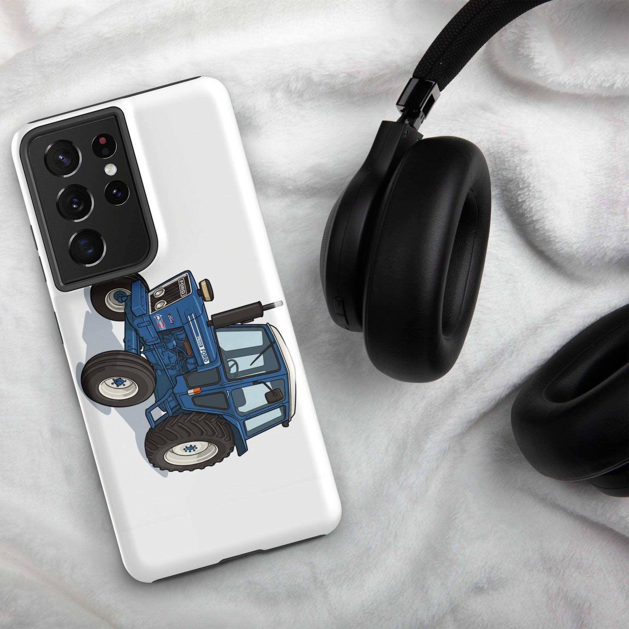 The Tractor Mugs Store Samsung Galaxy S21 Ultra Ford 7600 | Tough case for Samsung® Quality Farmers Merch