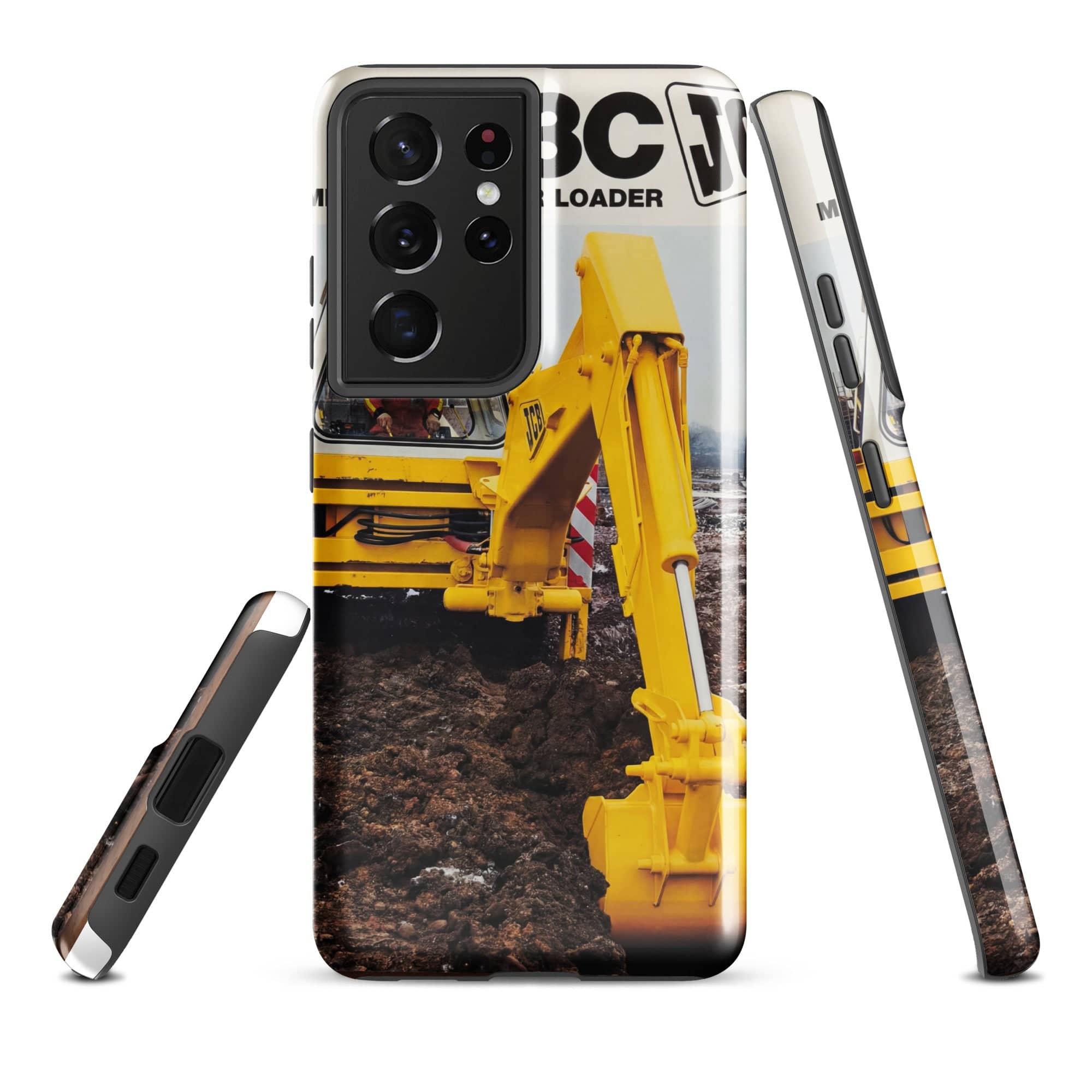 The Tractor Mugs Store Samsung Galaxy S21 Ultra JCB 3C II Advert | Tough case for Samsung® Quality Farmers Merch