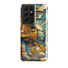 The Tractor Mugs Store Samsung Galaxy S21 Ultra JCB 3CX TURBO | Art Deco Tough case for Samsung® Quality Farmers Merch