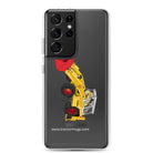 The Tractor Mugs Store Samsung Galaxy S21 Ultra JCB 4D Backhoe | Clear Case for Samsung® Quality Farmers Merch