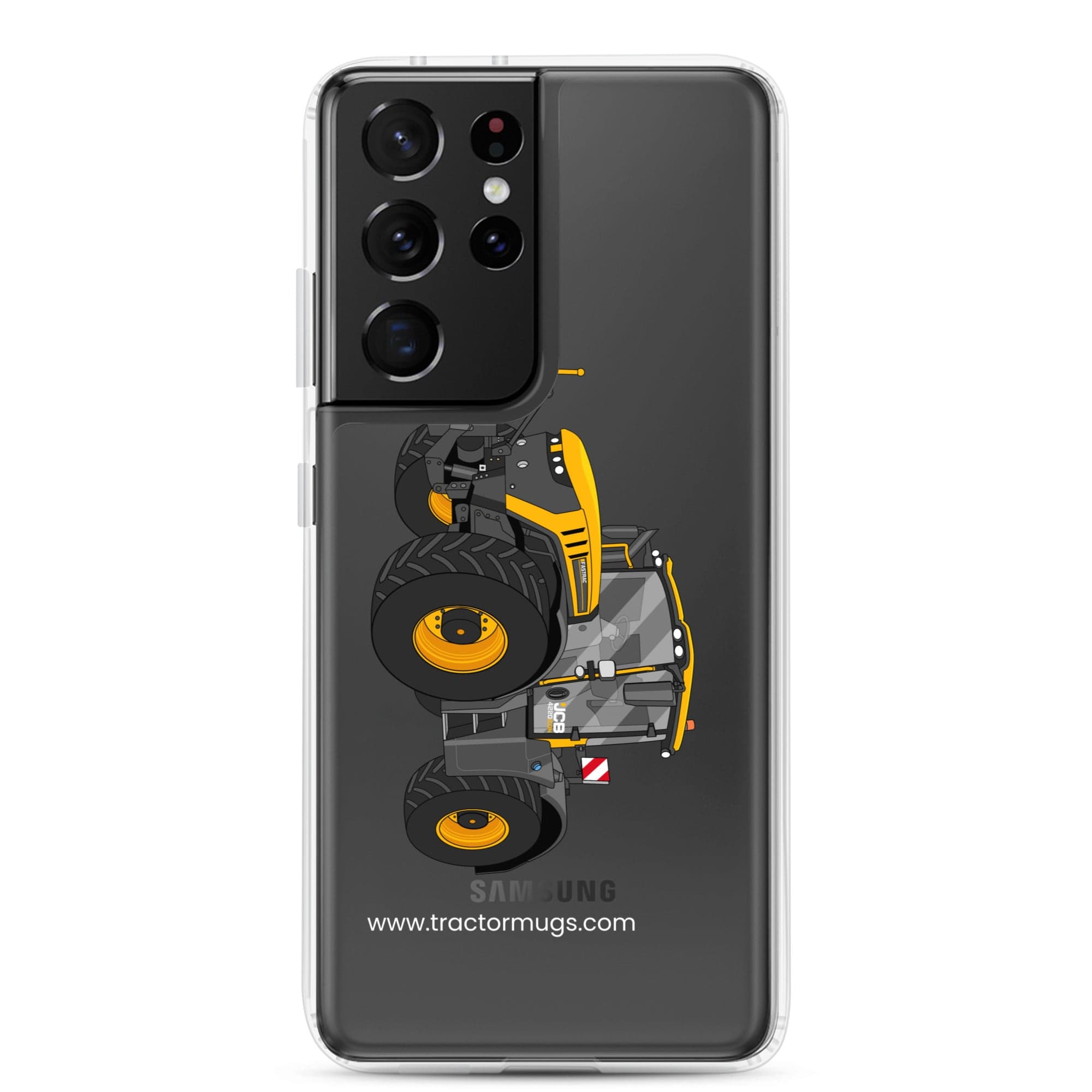 The Tractor Mugs Store Samsung Galaxy S21 Ultra JCB Fastrac 4220 Icon | Clear Case for Samsung® Quality Farmers Merch