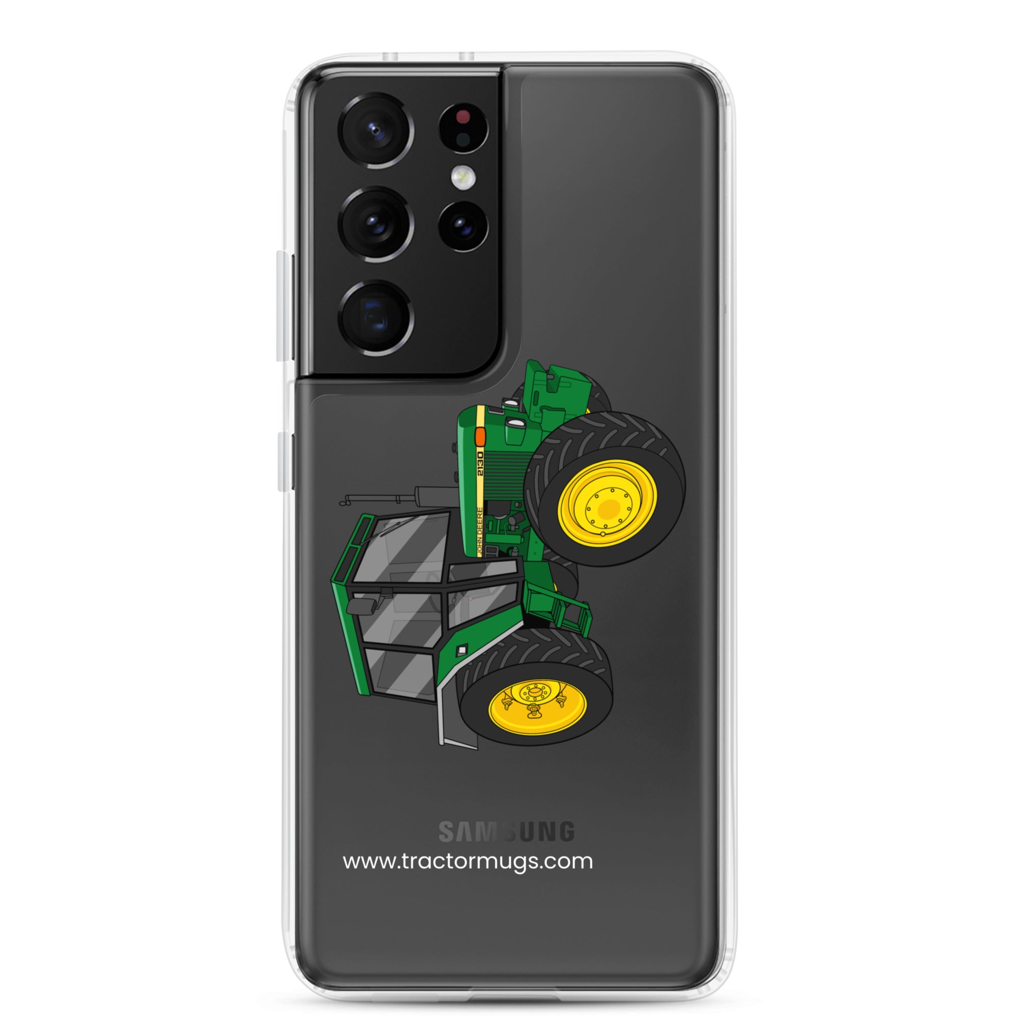 The Tractor Mugs Store Samsung Galaxy S21 Ultra John Deere 2130 | Clear Case for Samsung® Quality Farmers Merch