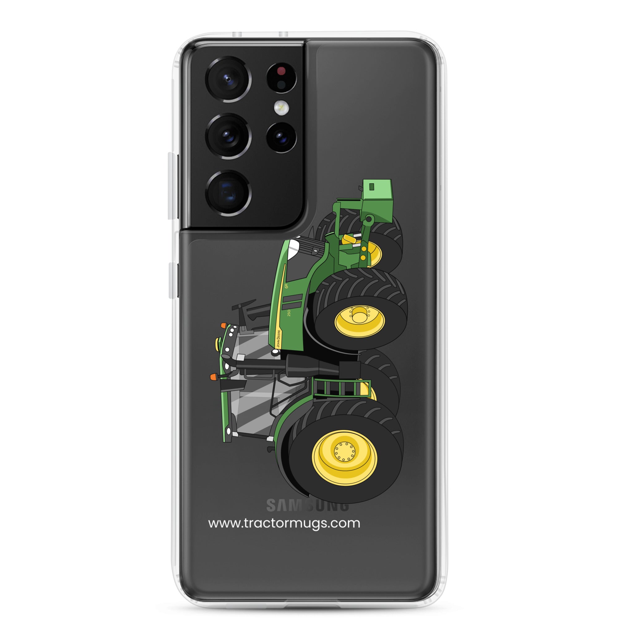 The Tractor Mugs Store Samsung Galaxy S21 Ultra John Deere 6R | Clear Case for Samsung® Quality Farmers Merch