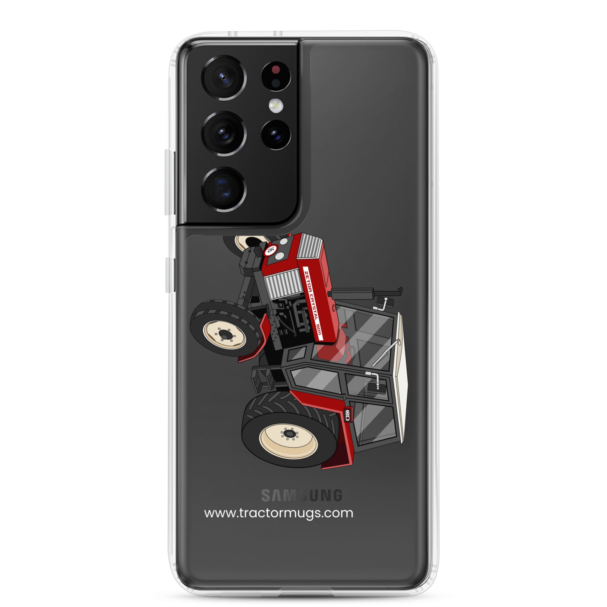 The Tractor Mugs Store Samsung Galaxy S21 Ultra Zetor Crystal 8011 | Clear Case for Samsung® Quality Farmers Merch