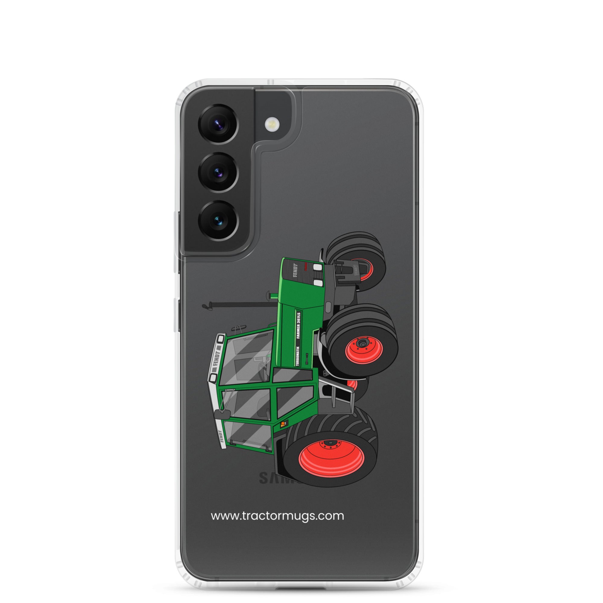 The Tractor Mugs Store Samsung Galaxy S22 Fendt Farmer TURBOMATIK 307 LSA  |  Clear Case for Samsung® Quality Farmers Merch