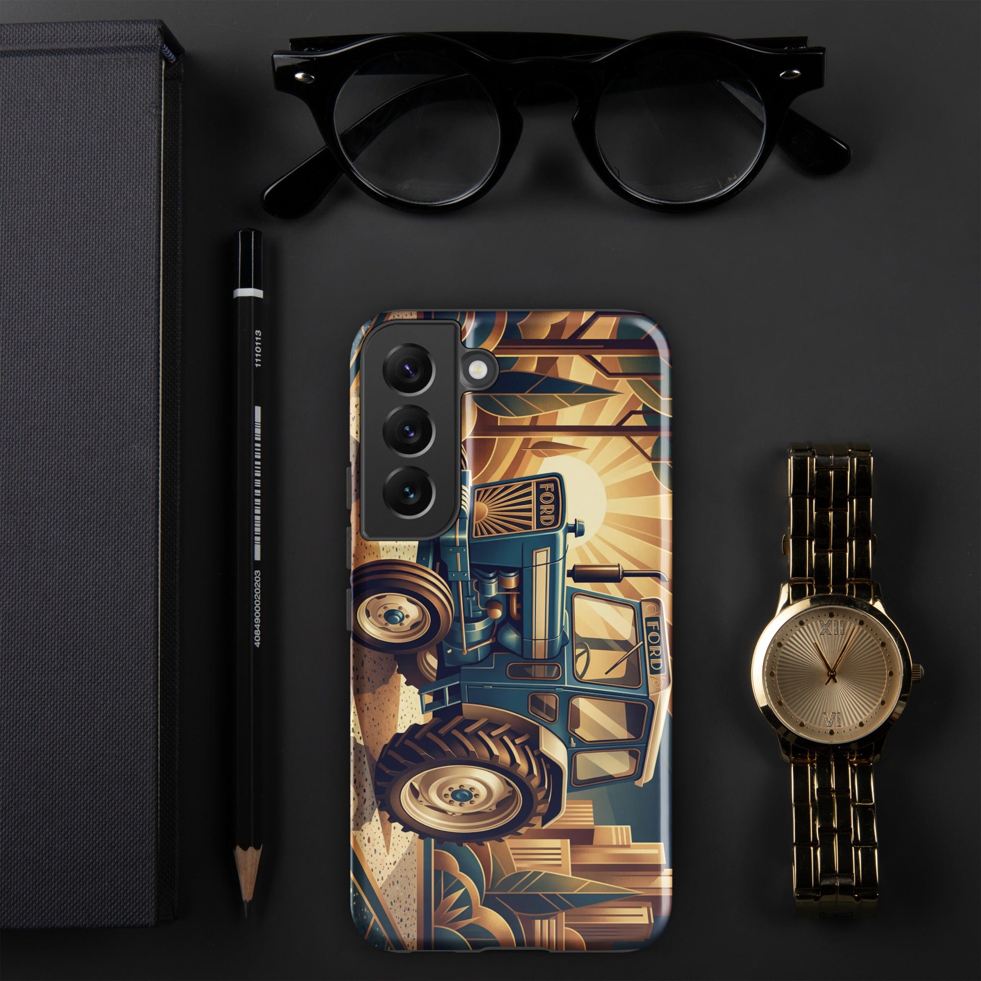 The Tractor Mugs Store Samsung Galaxy S22 Ford 5000 | Art Deco Tough case for Samsung® Quality Farmers Merch