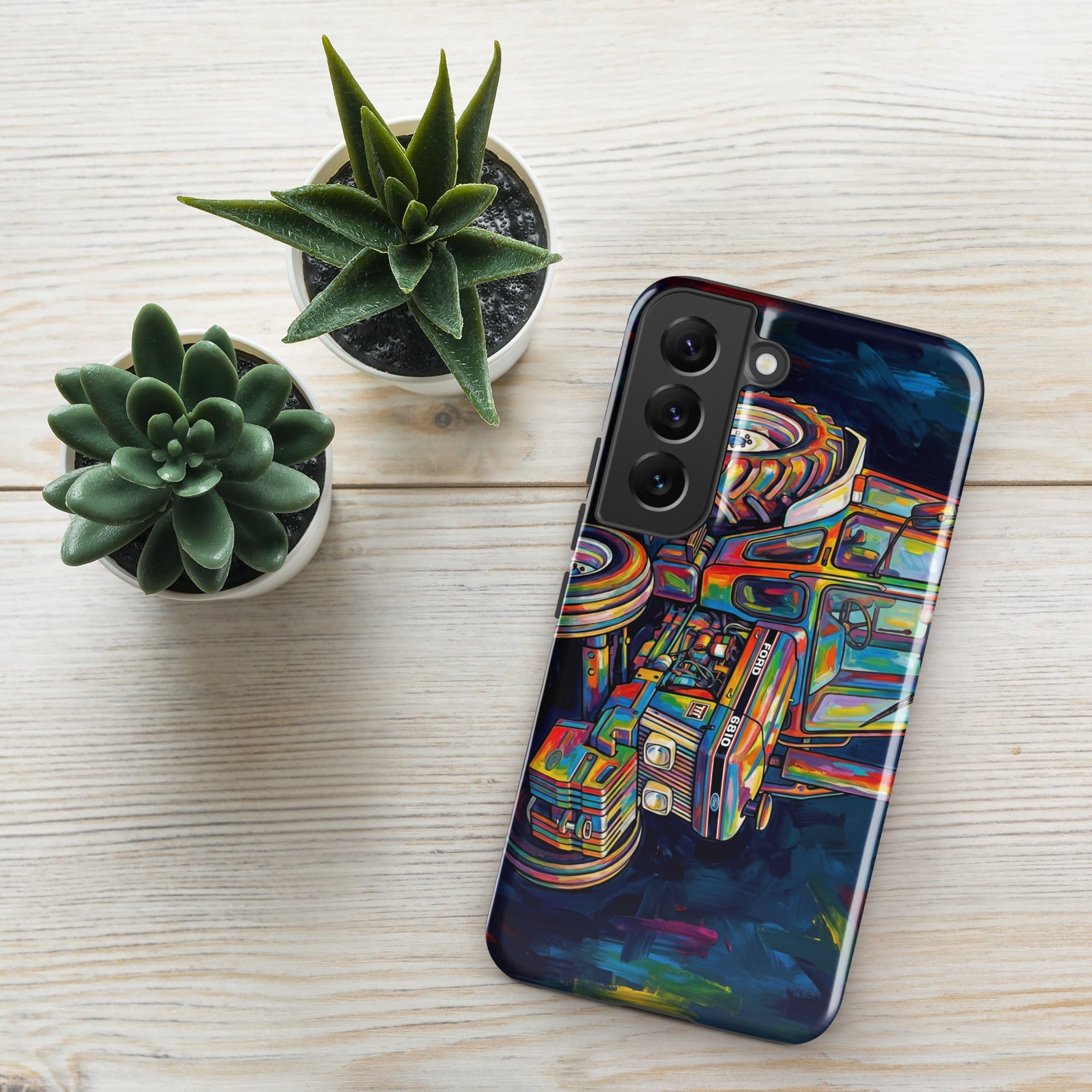 The Tractor Mugs Store Samsung Galaxy S22 Ford 6810 2WD | Splash Art Tough case for Samsung® Quality Farmers Merch