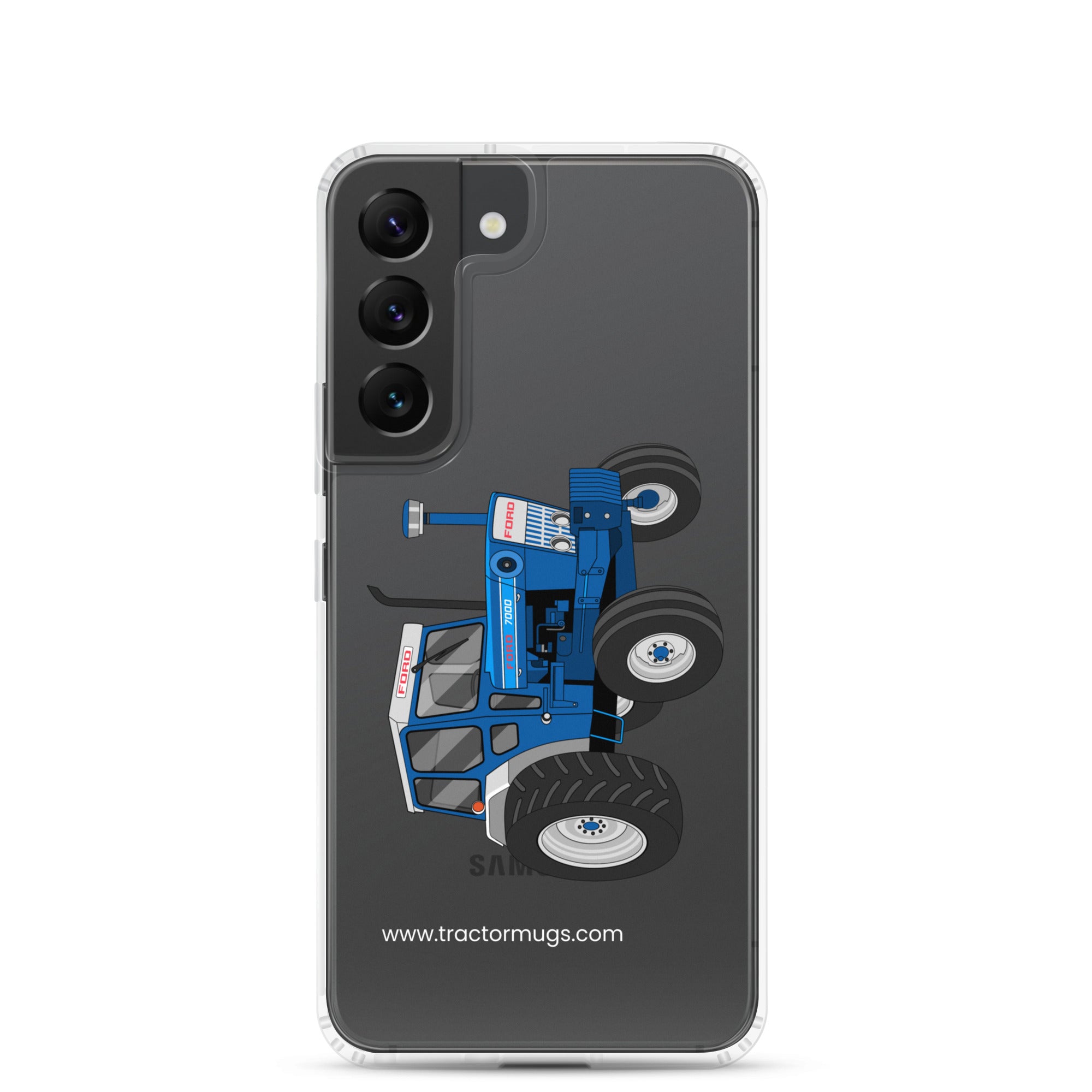 The Tractor Mugs Store Samsung Galaxy S22 Ford 7000  |  Clear Case for Samsung® Quality Farmers Merch