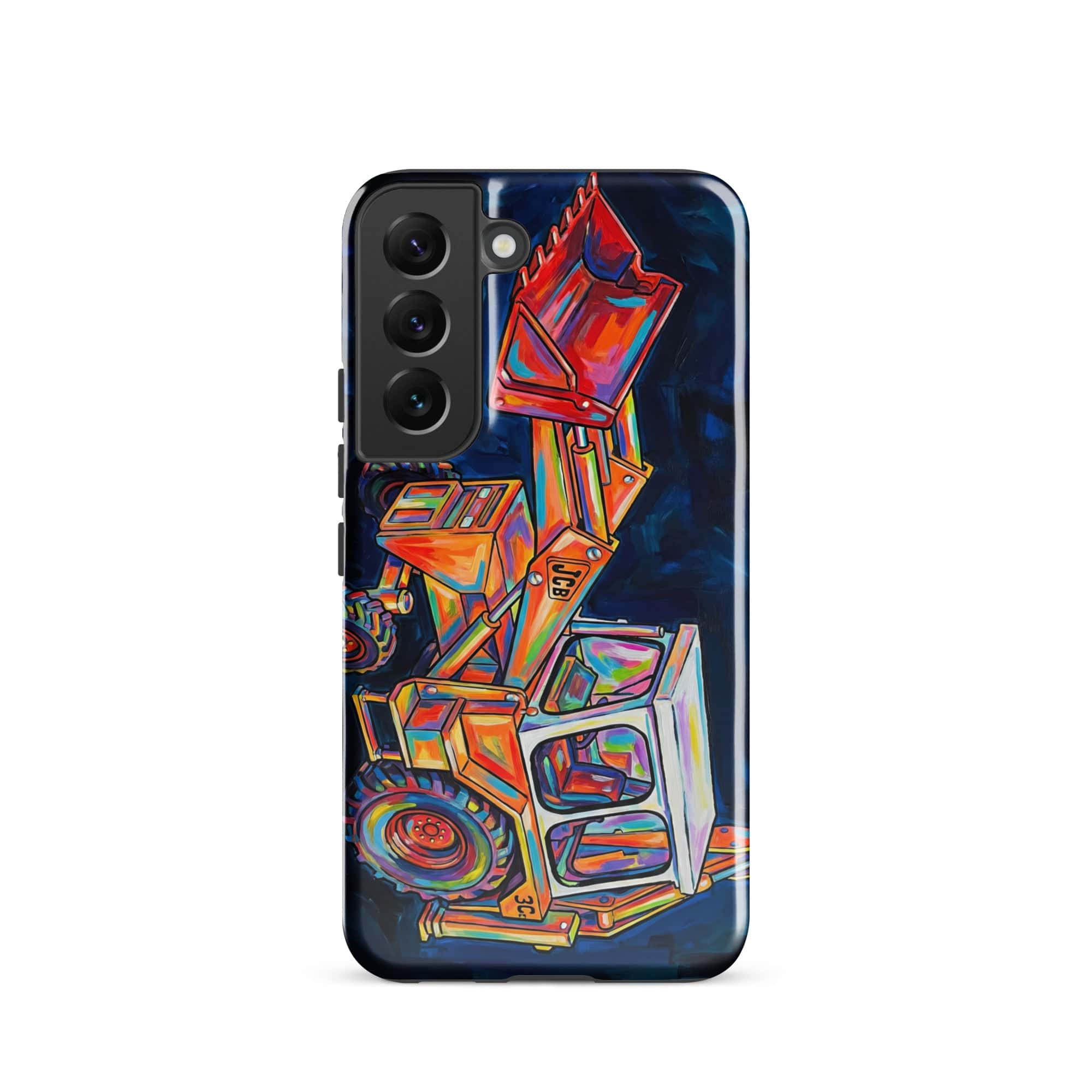 The Tractor Mugs Store Samsung Galaxy S22 JCB 3C II | Splash Art Tough case for Samsung® Quality Farmers Merch