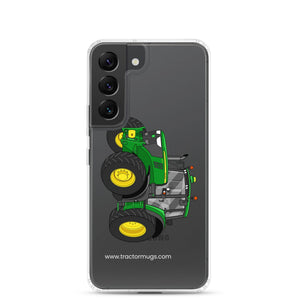The Tractor Mugs Store Samsung Galaxy S22 John Deere 6120 M | Clear Case for Samsung® Quality Farmers Merch
