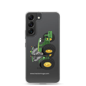 The Tractor Mugs Store Samsung Galaxy S22 John Deere 6125 R | Clear Case for Samsung® Quality Farmers Merch