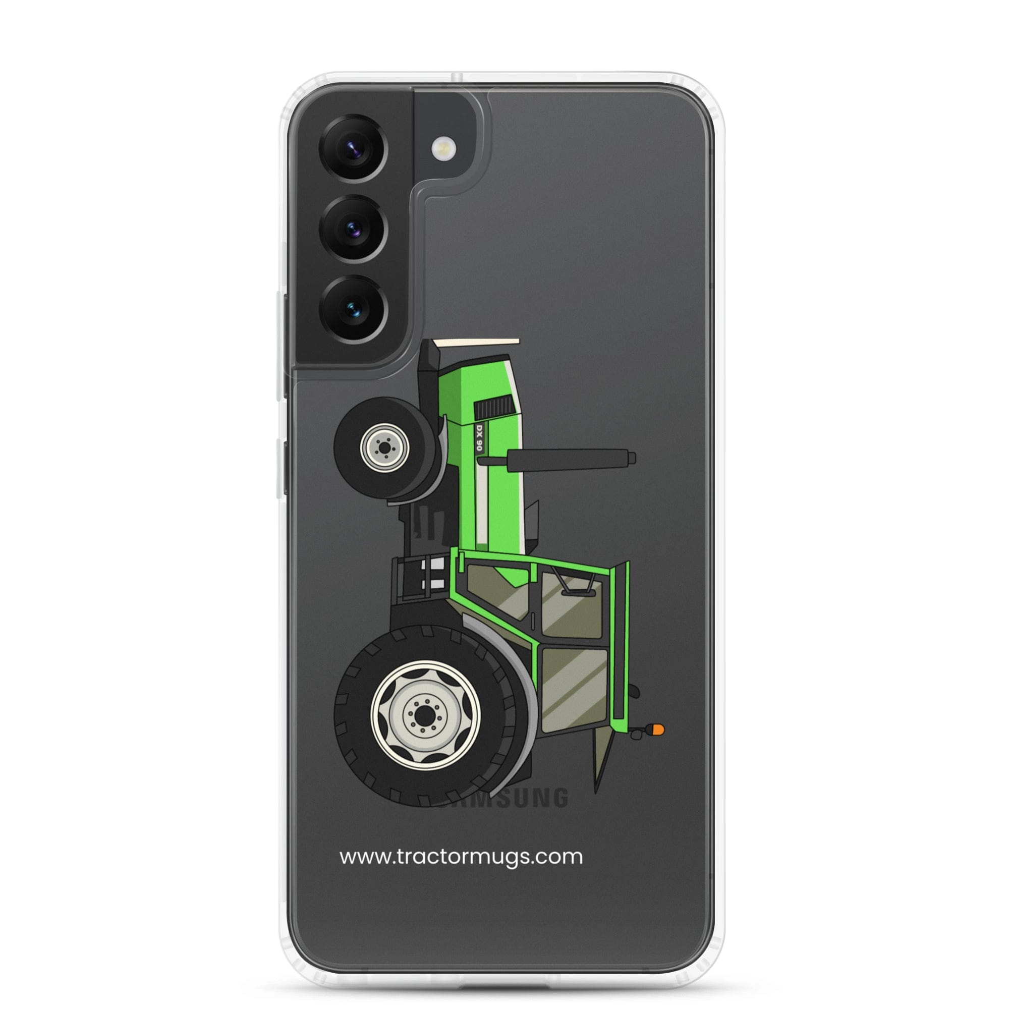 The Tractor Mugs Store Samsung Galaxy S22 Plus Deutz DX 90 | Clear Case for Samsung® Quality Farmers Merch