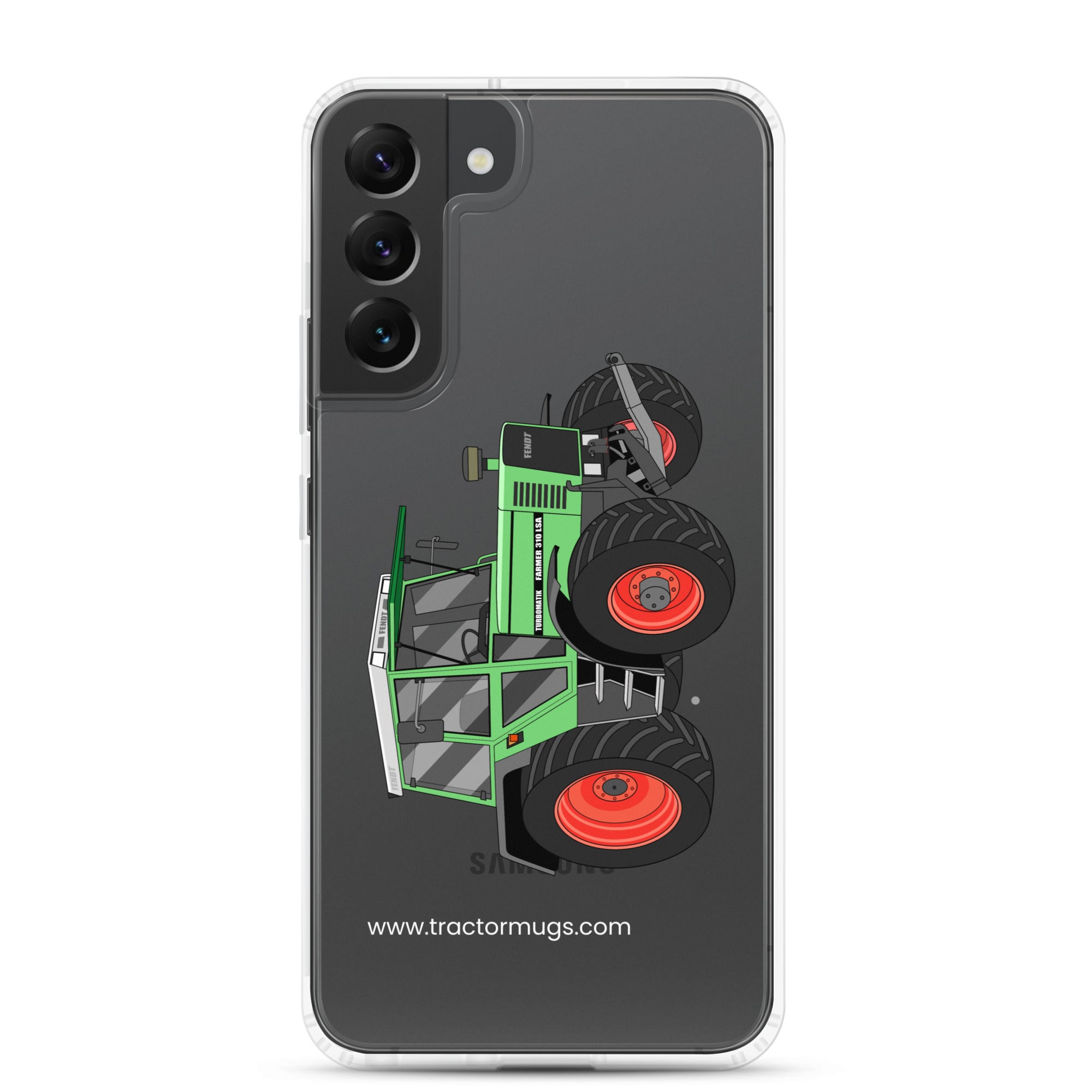The Tractor Mugs Store Samsung Galaxy S22 Plus Fendt 310 LSA  |  Clear Case for Samsung® Quality Farmers Merch