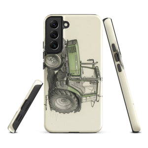 The Tractor Mugs Store Samsung Galaxy S22 Plus Fendt Farmer 308 C Pencil Sketch | Tough case for Samsung® Quality Farmers Merch