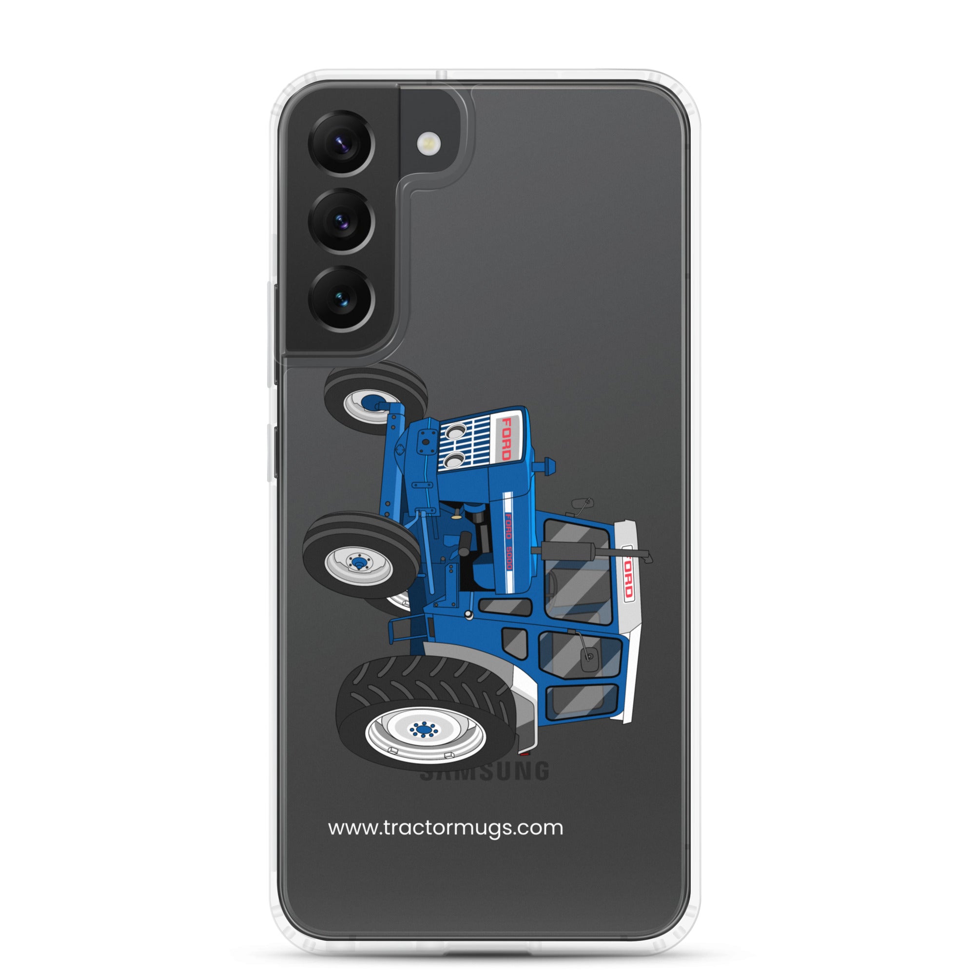 The Tractor Mugs Store Samsung Galaxy S22 Plus Ford 5000  |  Clear Case for Samsung® Quality Farmers Merch