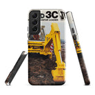 The Tractor Mugs Store Samsung Galaxy S22 Plus JCB 3C II Advert | Tough case for Samsung® Quality Farmers Merch