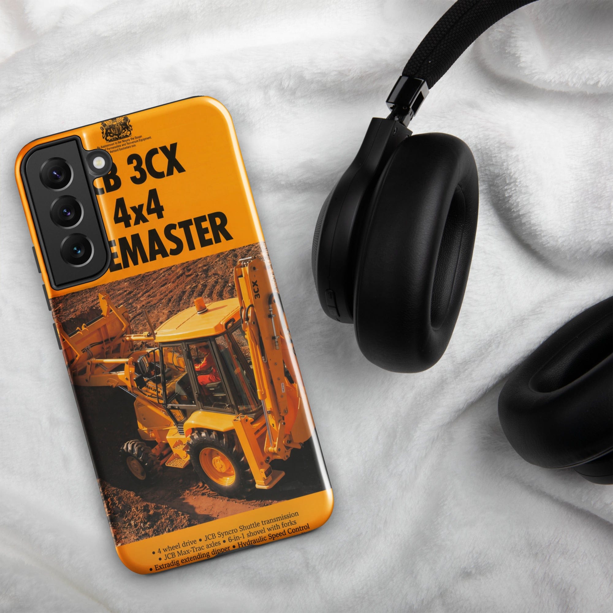 The Tractor Mugs Store Samsung Galaxy S22 Plus JCB 3CX Sitemaster Brochure | Tough case for Samsung® Quality Farmers Merch