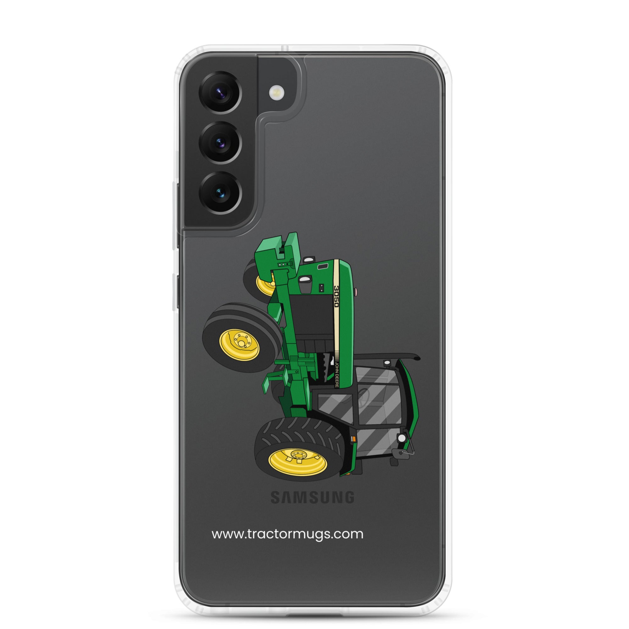 The Tractor Mugs Store Samsung Galaxy S22 Plus John Deere 3050 2WD | Clear Case for Samsung® Quality Farmers Merch