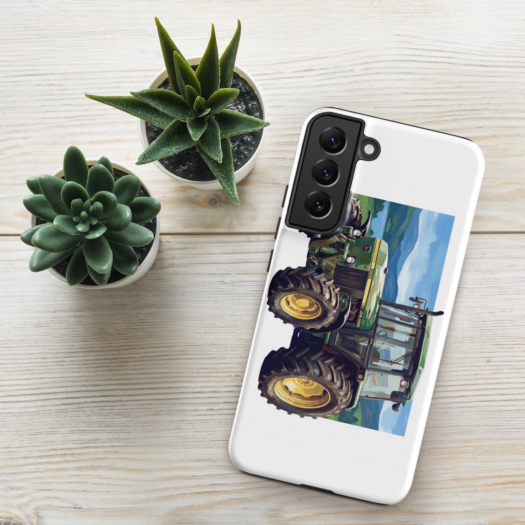 The Tractor Mugs Store Samsung Galaxy S22 Plus John Deere 3050 | Splash Art Tough case for Samsung® Quality Farmers Merch