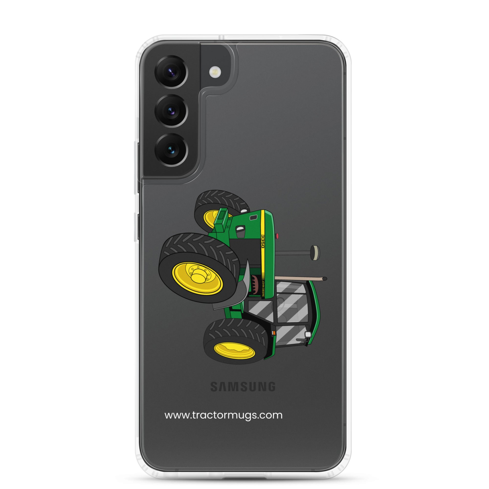 The Tractor Mugs Store Samsung Galaxy S22 Plus John Deere 3350 4WD | Clear Case for Samsung® Quality Farmers Merch