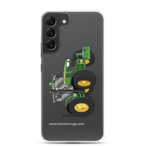 The Tractor Mugs Store Samsung Galaxy S22 Plus John Deere 6125 R | Clear Case for Samsung® Quality Farmers Merch