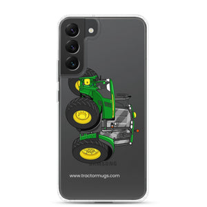 The Tractor Mugs Store Samsung Galaxy S22 Plus John Deere 6155 M | Clear Case for Samsung® Quality Farmers Merch